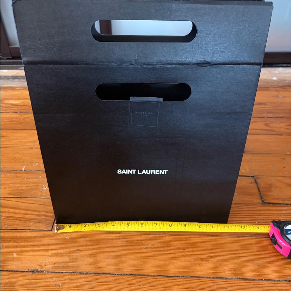 Saint Laurent Black Men’s Tote Bag with Cutout Handles